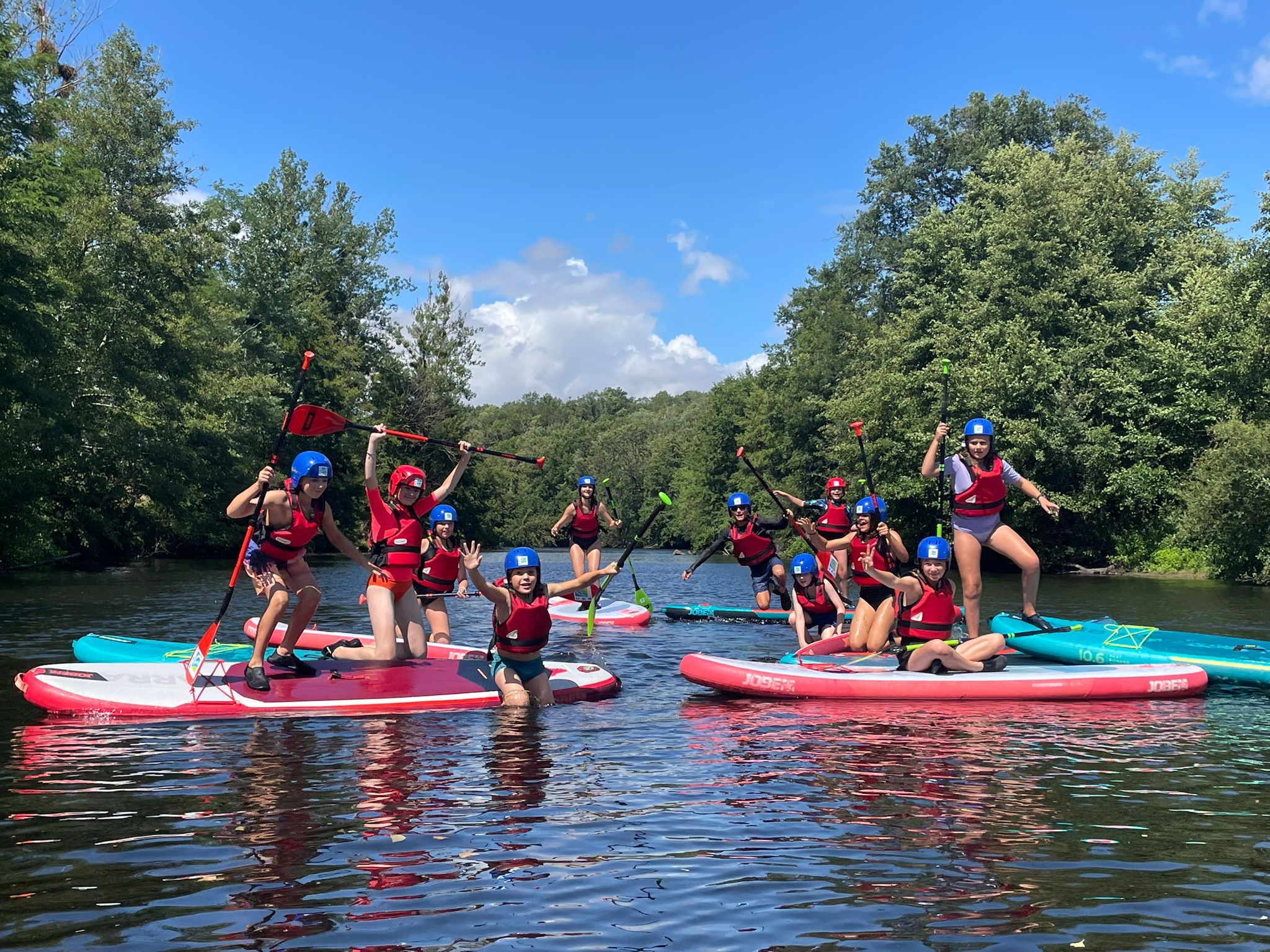 Descente en paddle au CPA Lathus