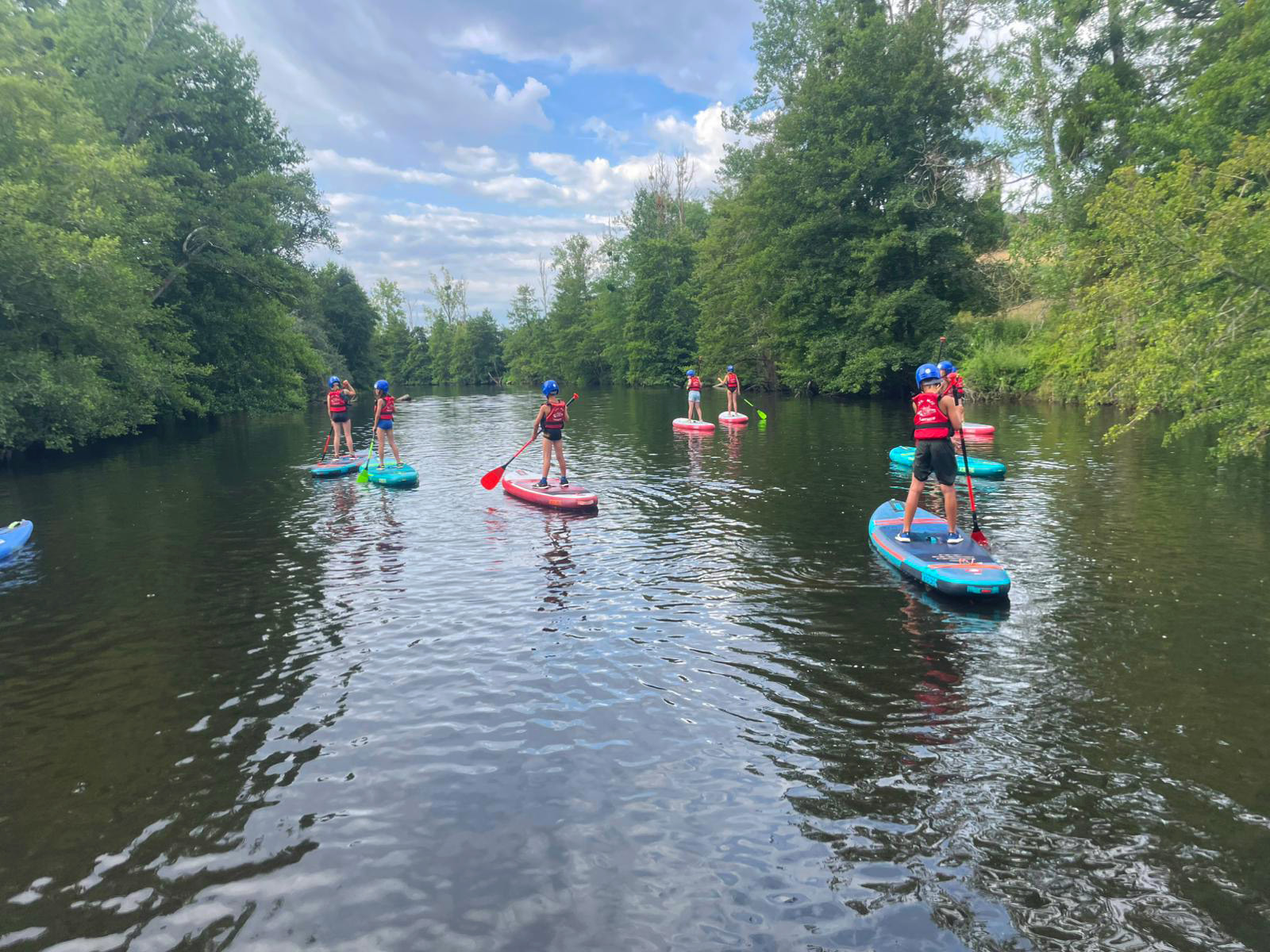 Descente en paddle au CPA Lathus