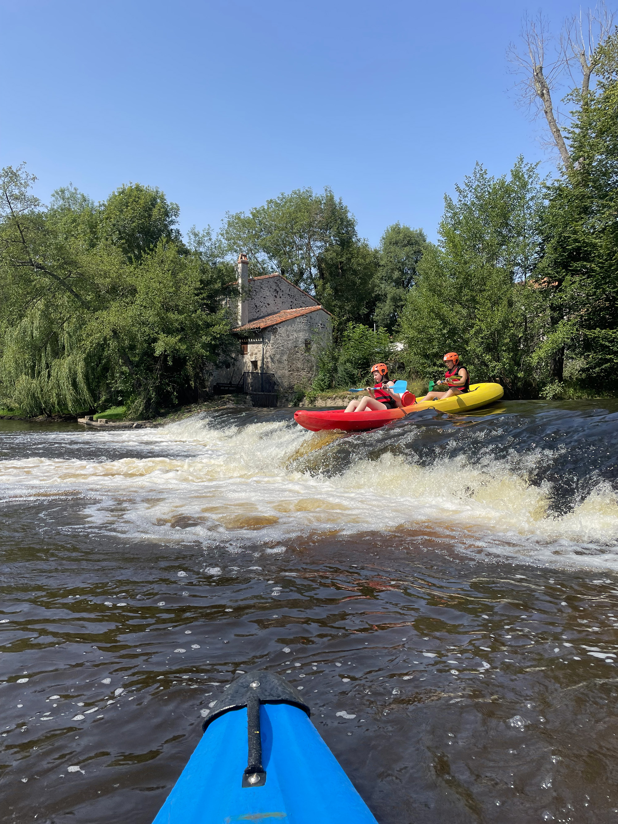 Descente en kayak au CPA Lathus