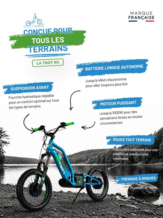 Location en forêt en Trottinette électrique