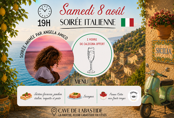 Soirée Italienne à la Cave de Labastide