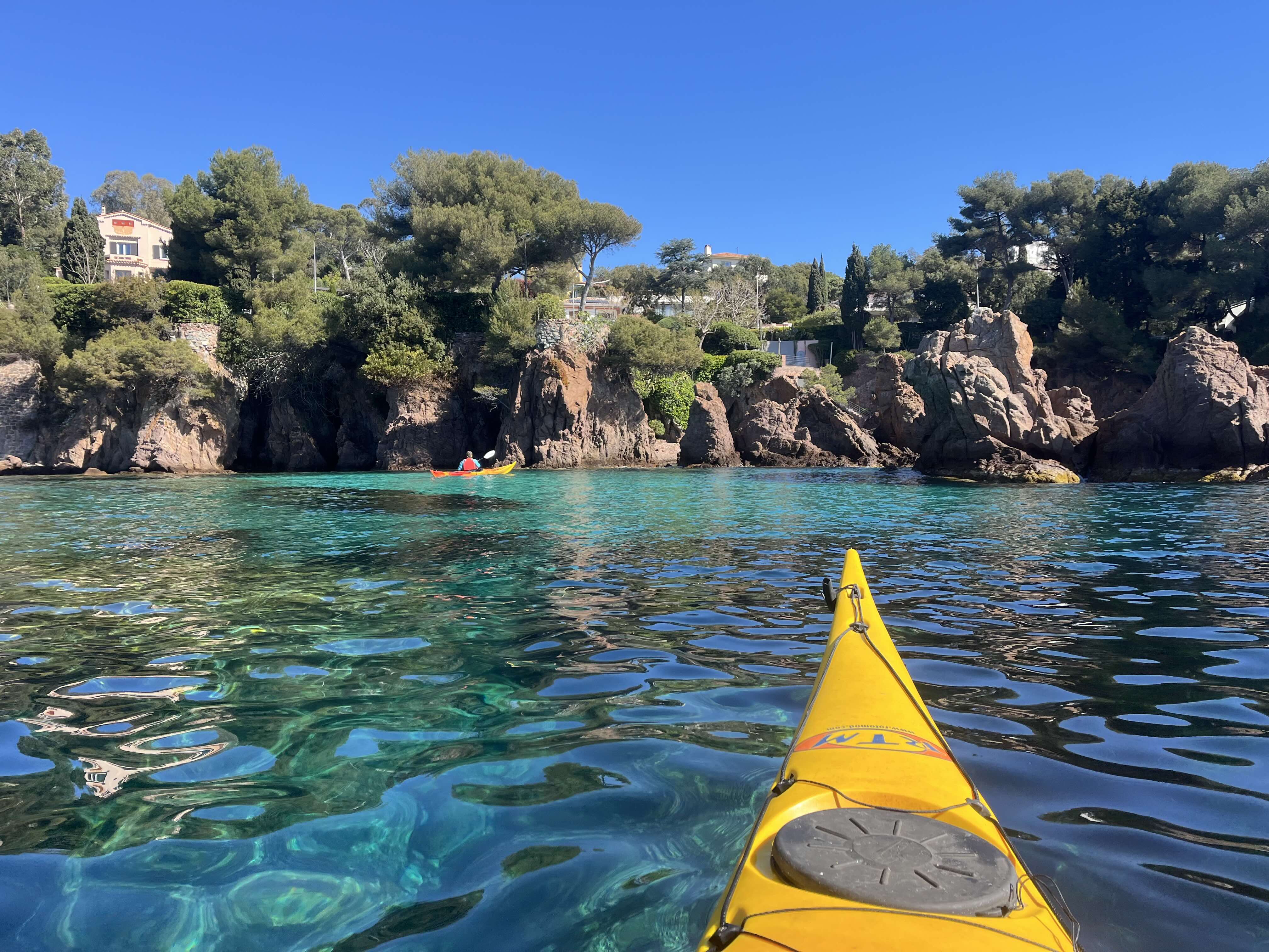 Esterel, Kayak mer demi-journée accompagné par un guide