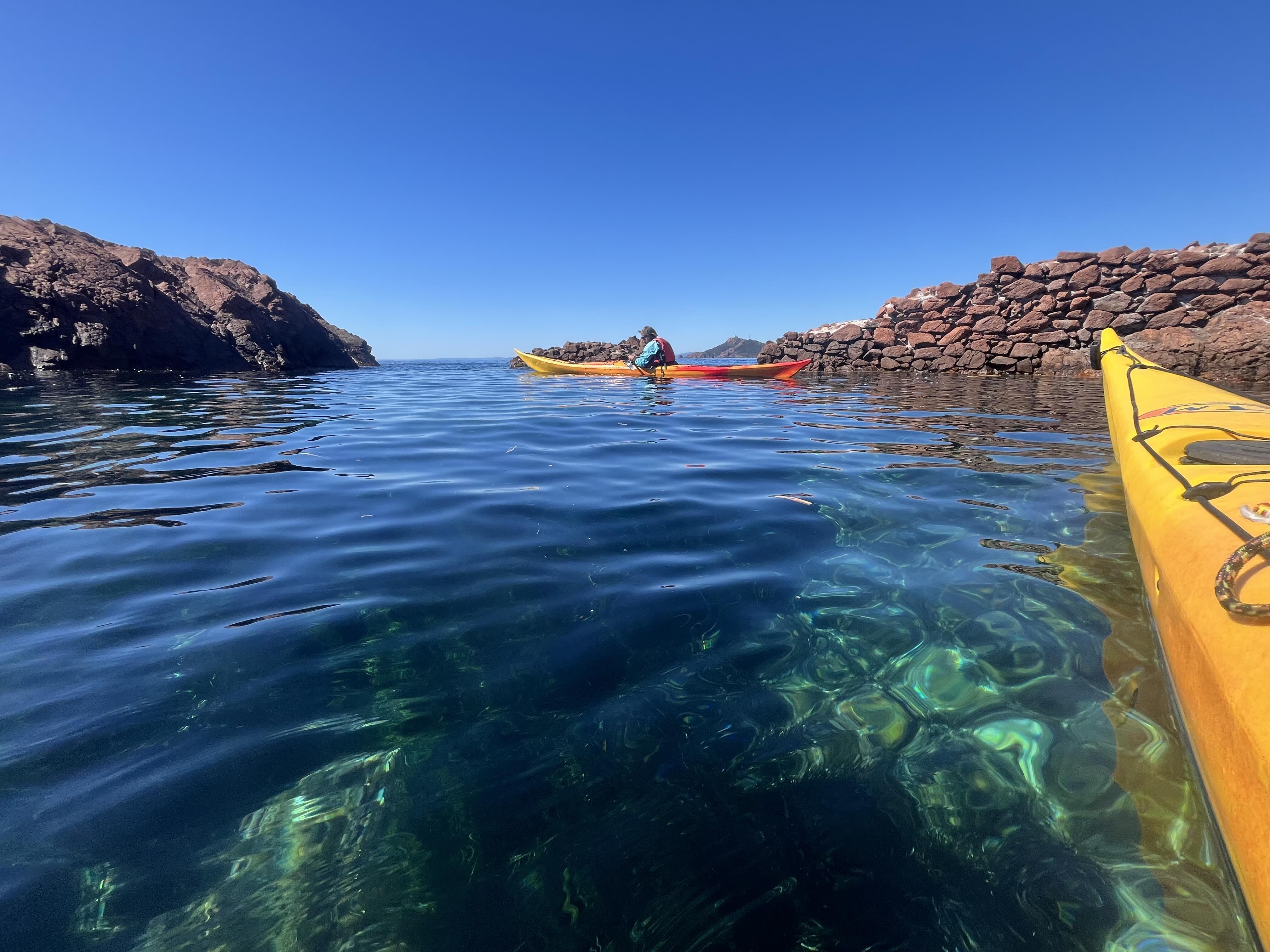 Esterel, Kayak mer demi-journée accompagné par un guide
